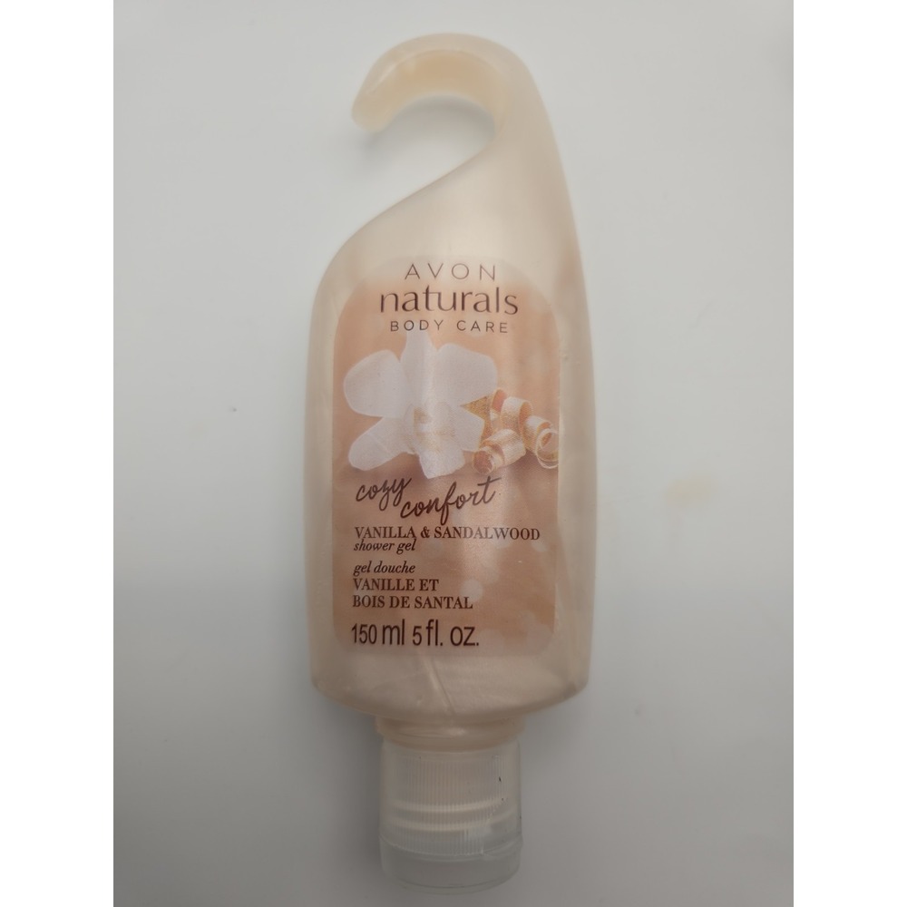 AVON Naturals VANILLA & SANDALWOOD Shower Gel 5 oz.